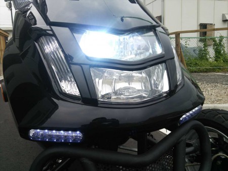 ヘッドライトは、HiLow共HID